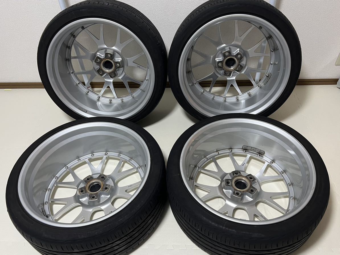 BBS LM-R 21インチ LM325 PCD120 5穴 9J+32 4本通し 245/35ZR21 YOKAHAMA ADVAN sportタイヤ付 美品 LS460 LS600h LS600hL等に 売り切り_画像2