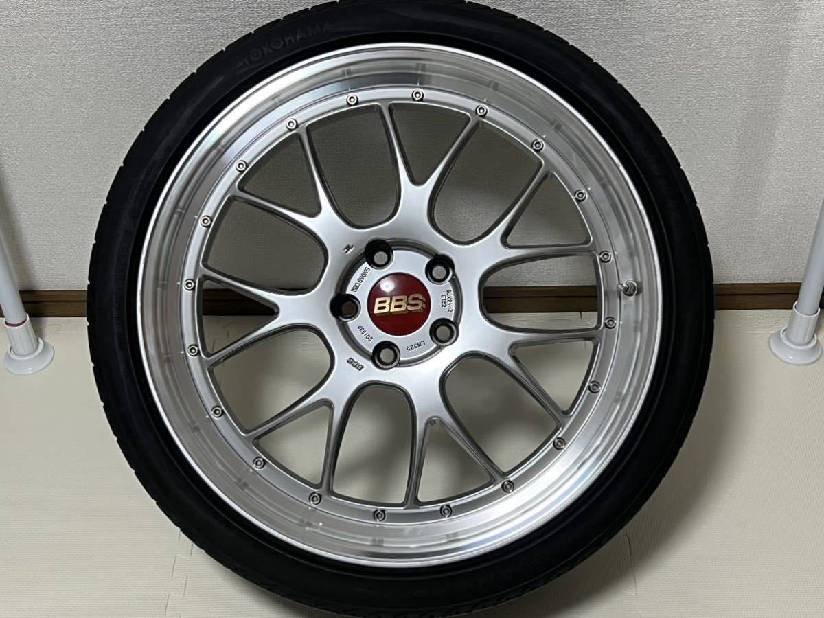 BBS LM-R 21インチ LM325 PCD120 5穴 9J+32 4本通し 245/35ZR21 YOKAHAMA ADVAN sportタイヤ付 美品 LS460 LS600h LS600hL等に 売り切り_画像5