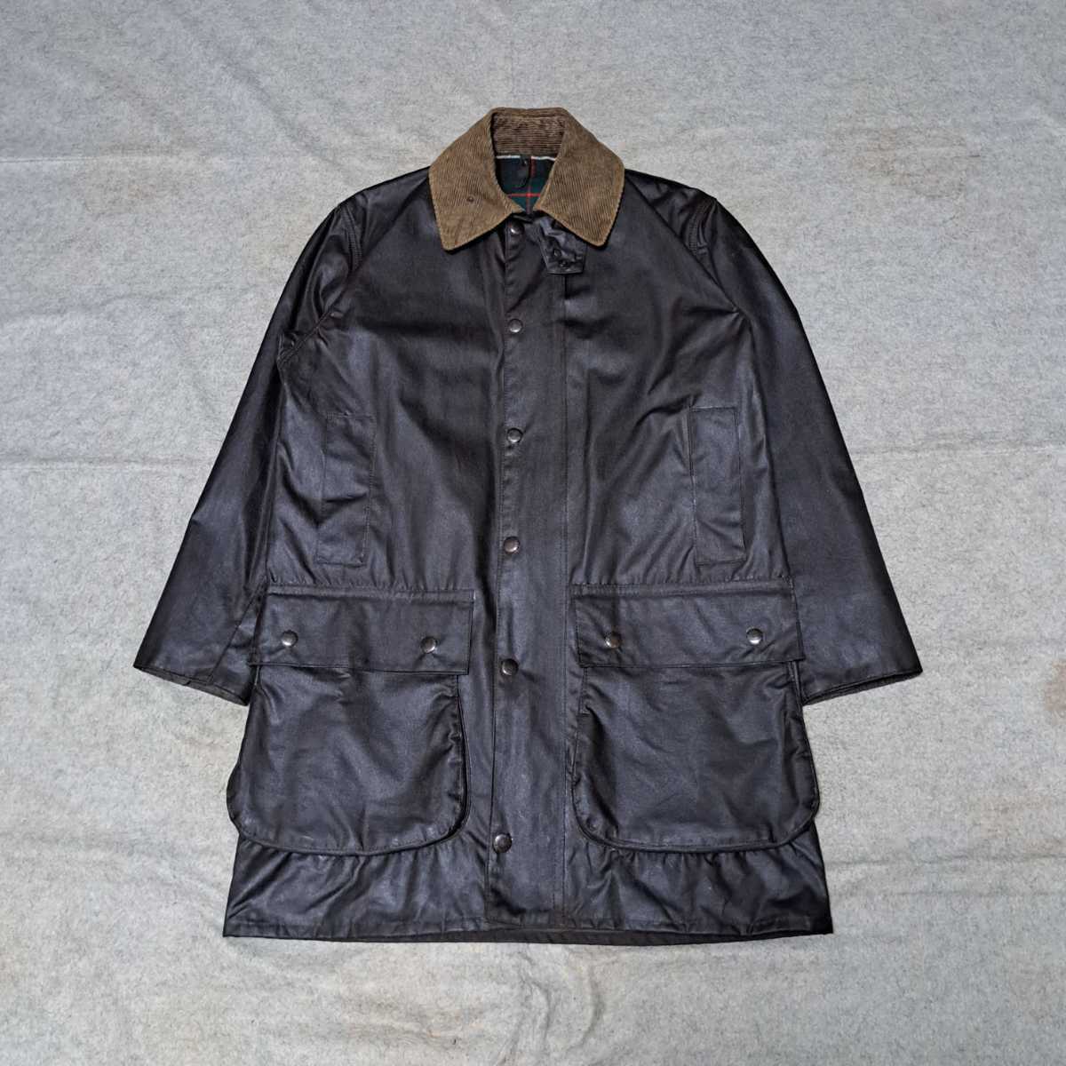 スペシャルヴィンテージ　ほぼ新品　80s　2クラウン　38　ノーザンブリア　ブラウン　 　Barbour Border northumbria