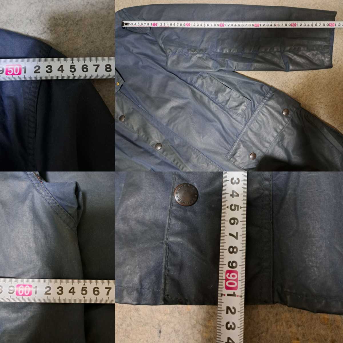 80s 美品 スペシャル YKK棒ZIP ターコイズ バブアー ボーダー Barbour