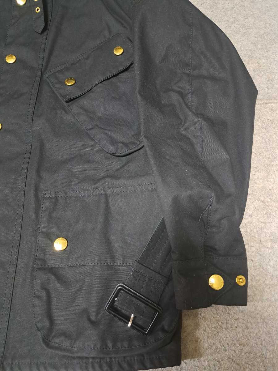 ほぼ新品 34 バブアー インターナショナル 黒 barbour international