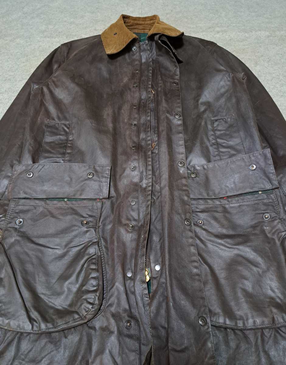 スペシャルヴィンテージ　ミント　80s　2クラウン　36　ノーザンブリア　ブラウン　 　Barbour Border northumbria _画像5