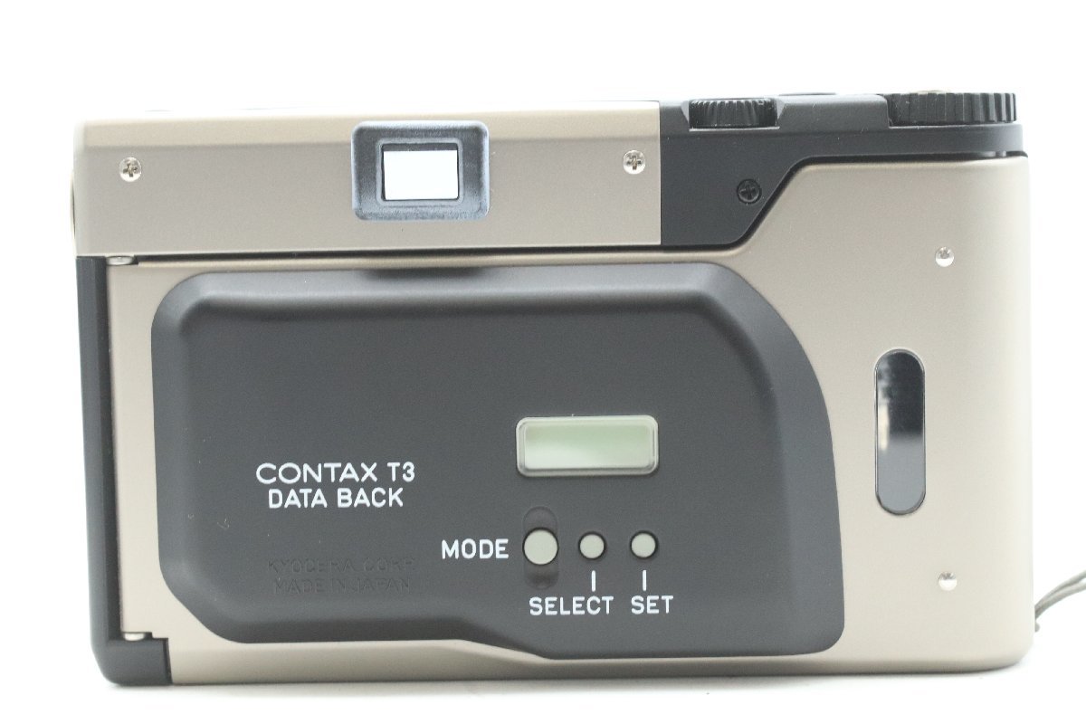 11周年記念イベントが CONTAX コンタックスT3 データバック 裏蓋 fawe.org