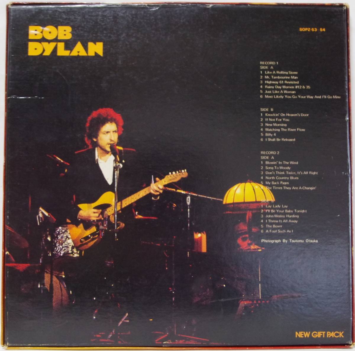 中古LPレコード簡易洗浄済み：NEW GIFT PACK / BOB DYLAN(ボブ・ディラン)　(国内盤：SOPZ-53～54)_画像2