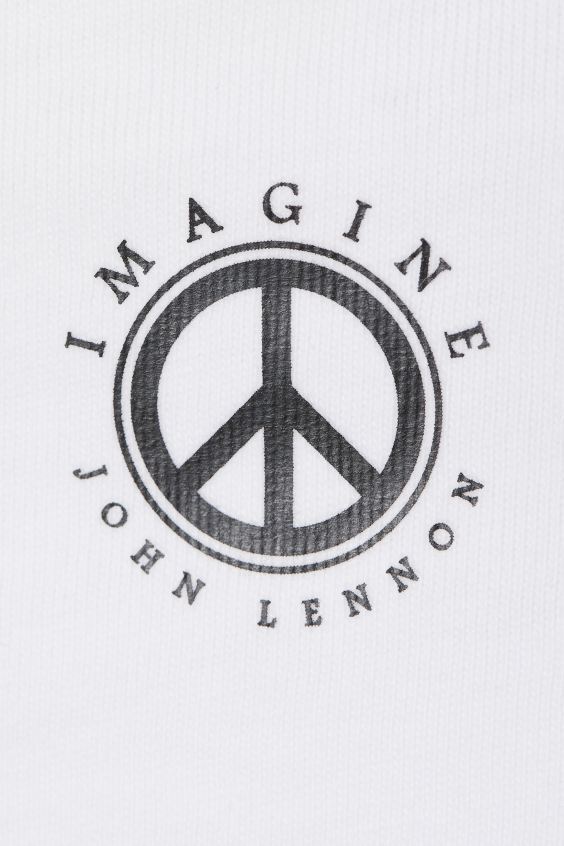 ジョン・レノン　John Lennon　ビートルズ　The Beatles　Tシャツ　メンズM　バンドT　新品_後（首の後ろ）