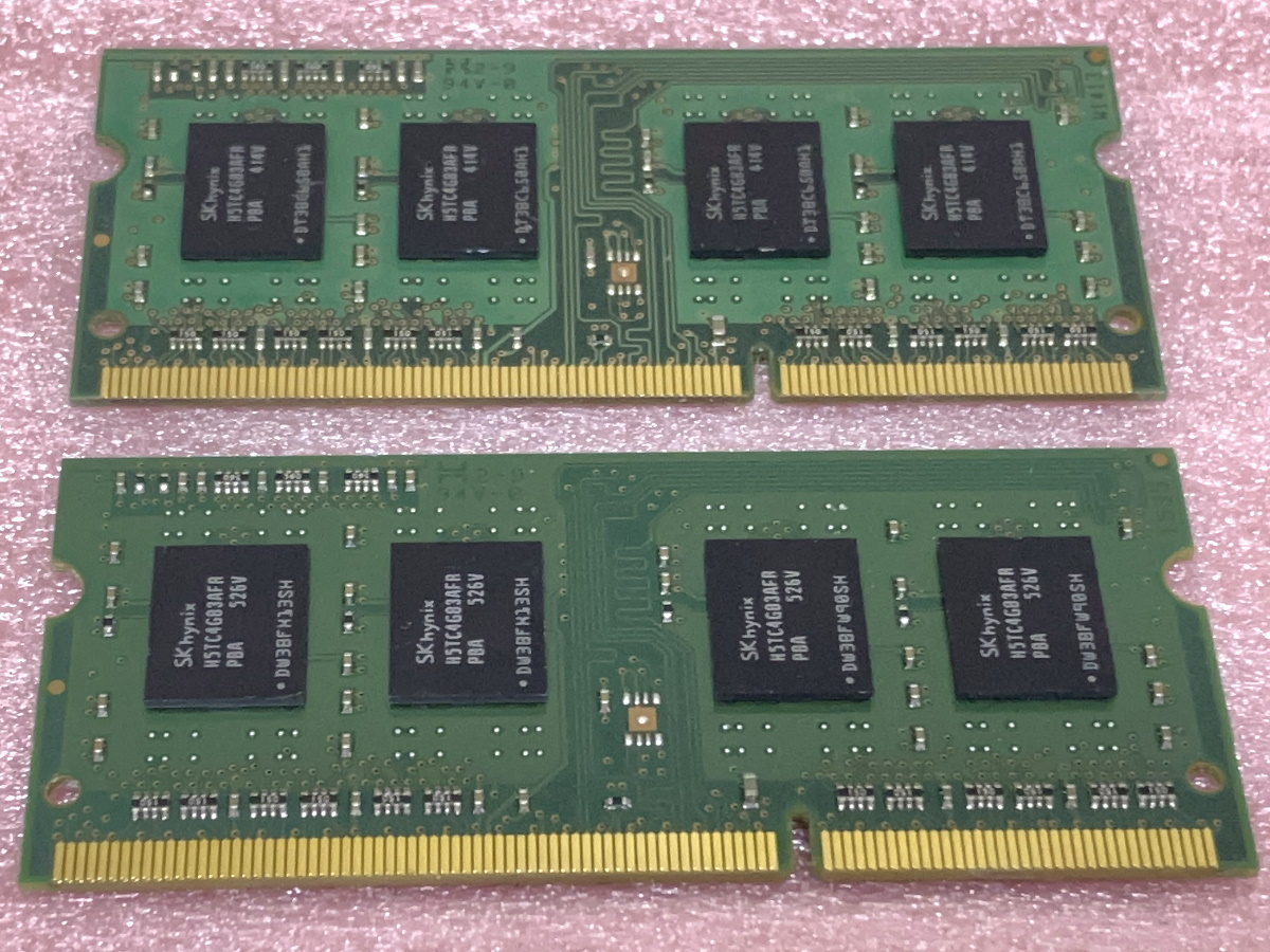 ■SanMax SMD3-S4G28HA-16K 2枚セット ※PC3-12800S/DDR3-1600 SK hynixチップ 204Pin DDR3 S.O.DIMM 8GB(4GB x2) 動作品 ■SanMax SMD3-S4G28HA-16K 2枚セット ※PC3-12800S/DDR3-1600 SK hynixチップ 204Pin DDR3 S.O.DIMM 8GB(4GB x2) 動作品