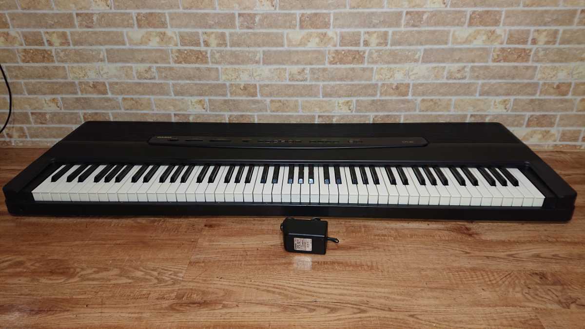 カシオ CASIO CPS-80 電子ピアノ キーボード 88鍵盤 動作確認済 93年製 アダプター付き_画像1