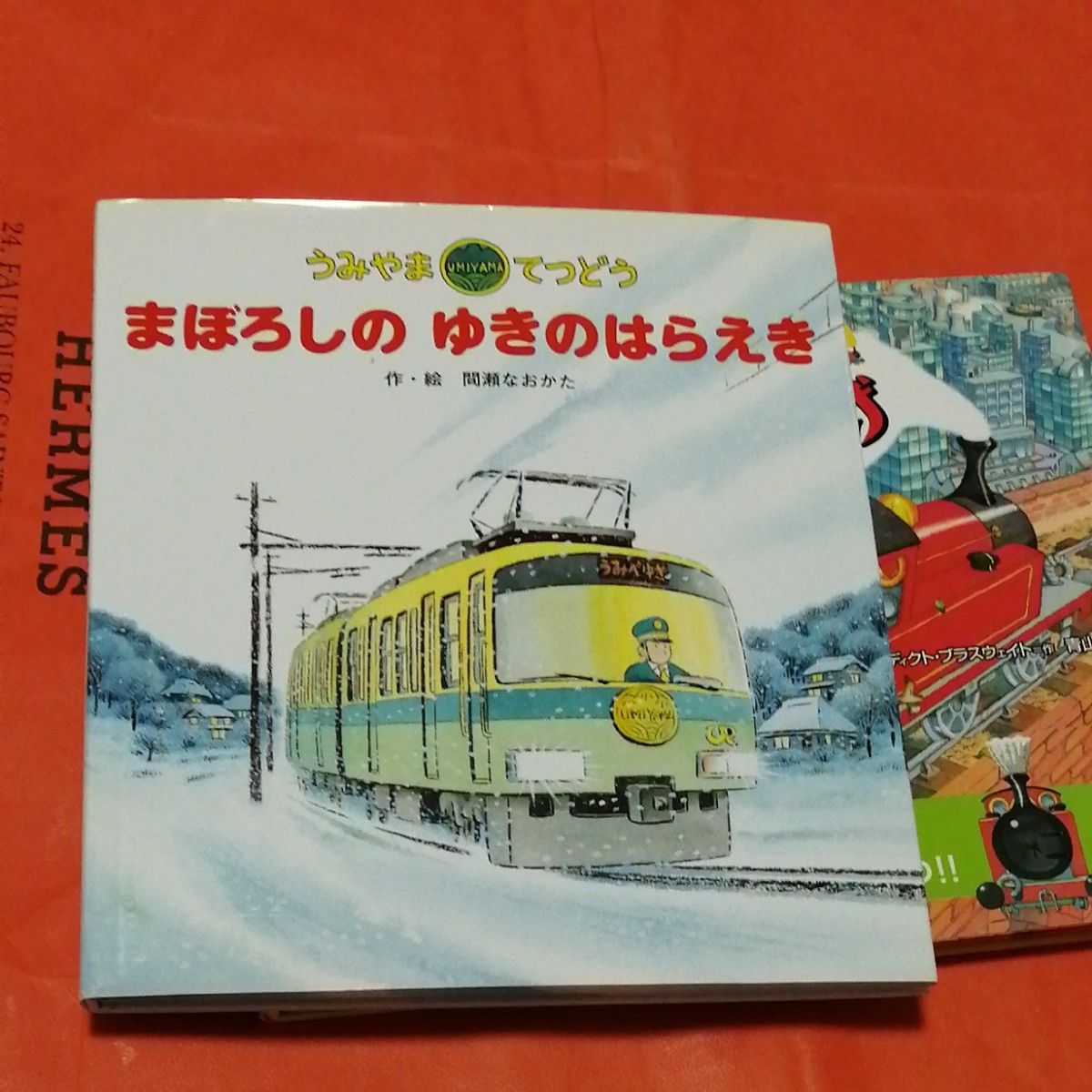 うみやまてつどうまぼろしのゆきのはらえき　きゅうこうだ いそげいそげ―まっかなちっちゃいきかんしゃのぼうけん　絵本2冊