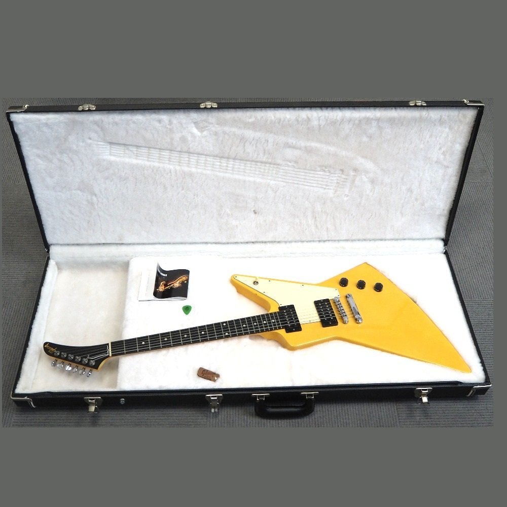 Th455621 ギブソン エレキギター explorer エクスプローラー イエロー系 Gibson 中古の画像1