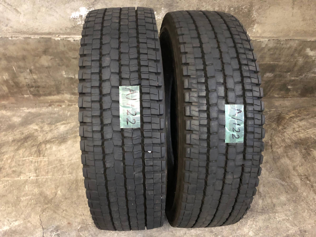 【中古タイヤ A1122】2019年製 5分山 ダンロップ 245/80R17.5 133/131J SP001 　2本セット_画像1