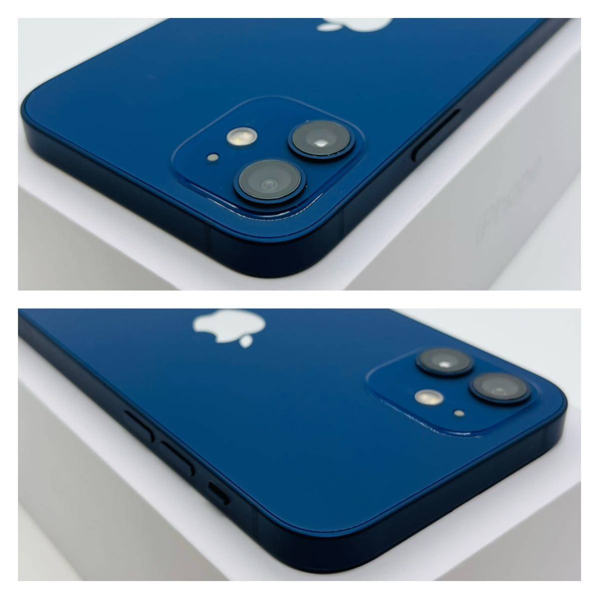 A 新品電池 iPhone 12 ブルー 128 GB SIMフリー 本体 スマホ スマホ 