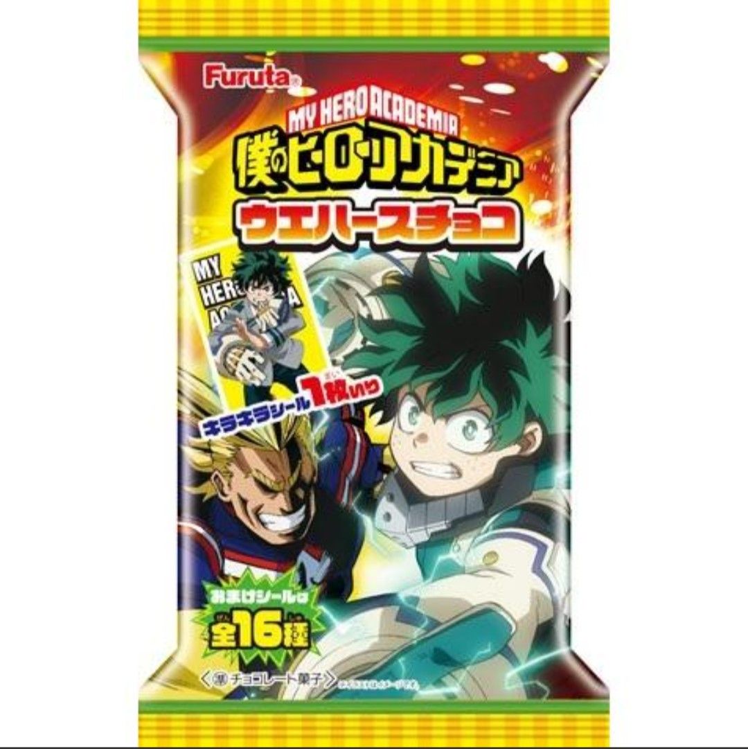 ■バラ売り☆フルタ 僕のヒーローアカデミア ウエハースチョコ キラキラシール