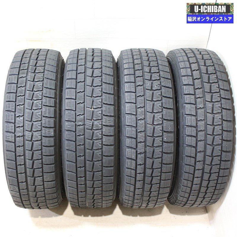 185/70R14 E12 ノート 等 エアノバ 5.5-14+42 4H100 ダンロップ WM01 14インチ スタッドレス 4本セット 009_画像6