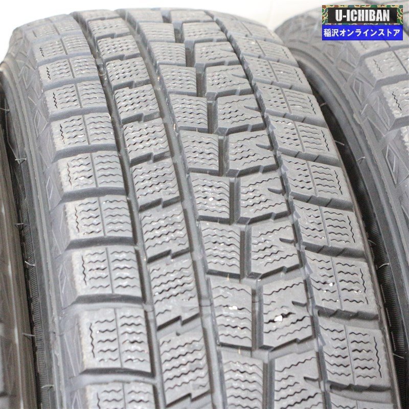 185/70R14 E12 ノート 等 エアノバ 5.5-14+42 4H100 ダンロップ WM01 14インチ スタッドレス 4本セット 009_画像9