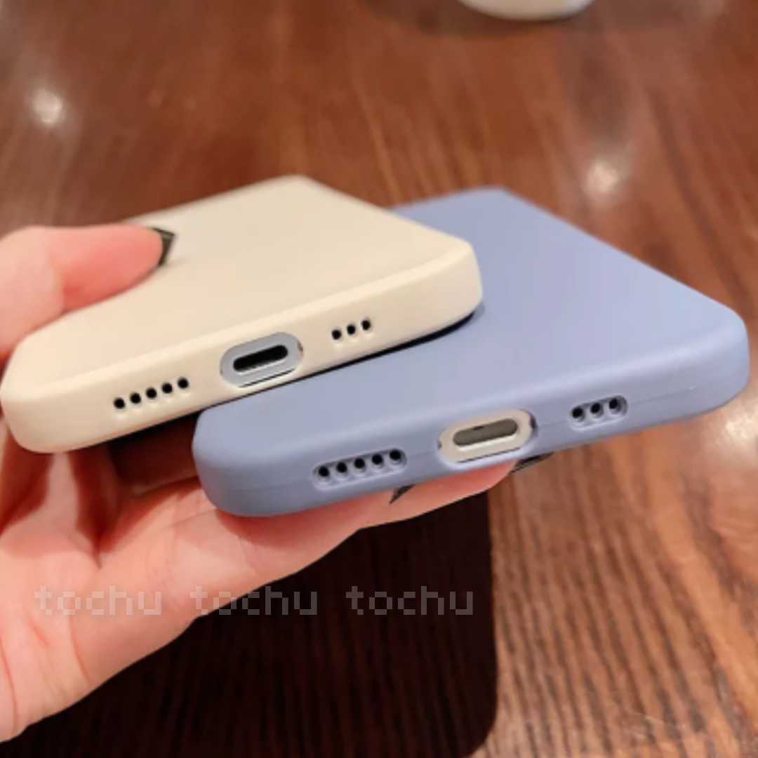 iPhoneXR iPhoneケース iphoneカバー ブルー ハート おしゃれ かわいい くすみカラー TPUケース ネイビー 青紫_画像7