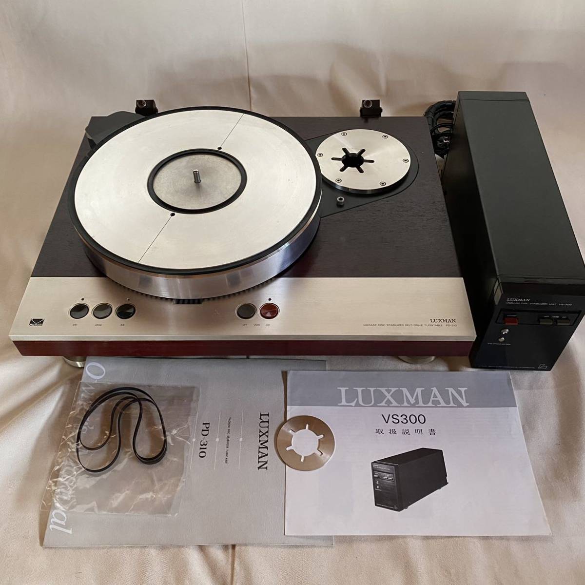 LUXMAN/ラックスマン PD-310 レコードプレイヤー VS-300 吸着ユニット ジャンク