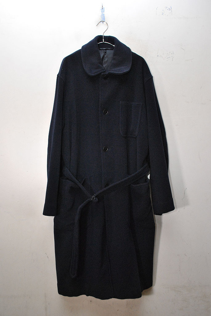 在庫有】 COMOLI WOOL コモリ/ウールミリタリーコート/ネイビー/3 COAT