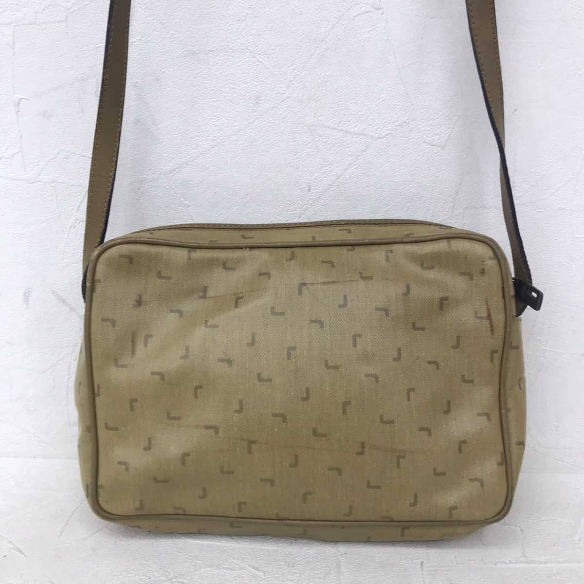 LANCEL PARIS ランセル パリス 総柄 PVC×レザー 斜め掛け ボディバッグ ショルダーバッグ ビジネスバッグ 鞄 かばん メンズの画像6