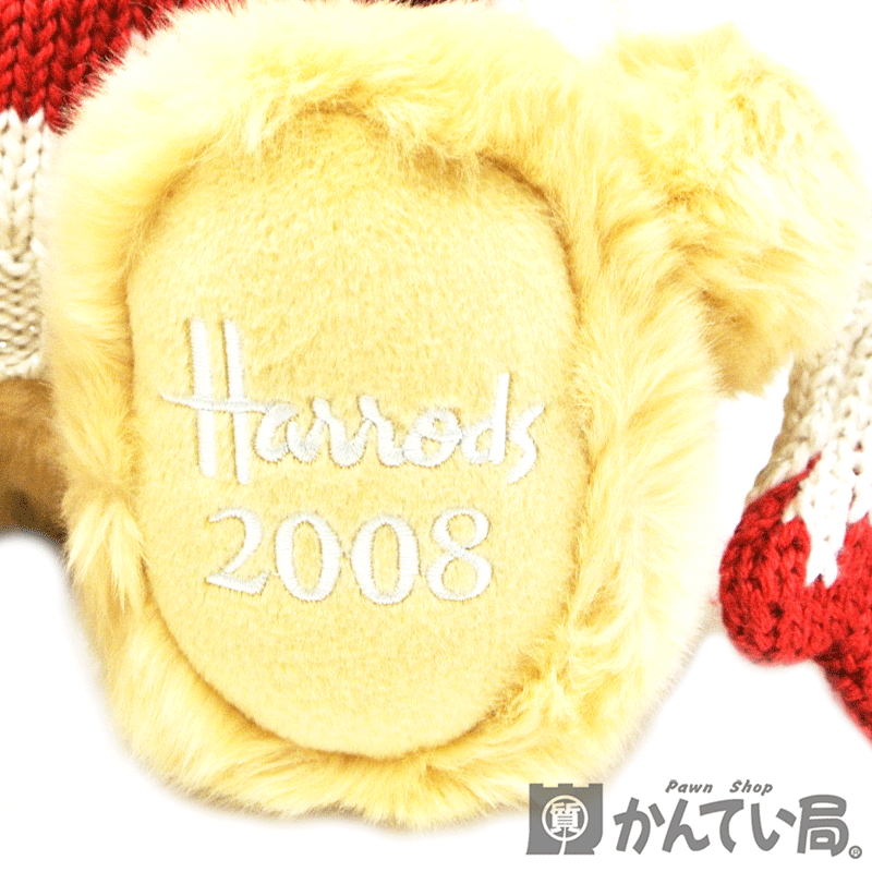 16040 Harros[ Harrods ] плюшевый мишка Рождество year ограничение 2008 мягкая игрушка [ б/у ] USED-A[.... отдел Nagoya запад магазин ]