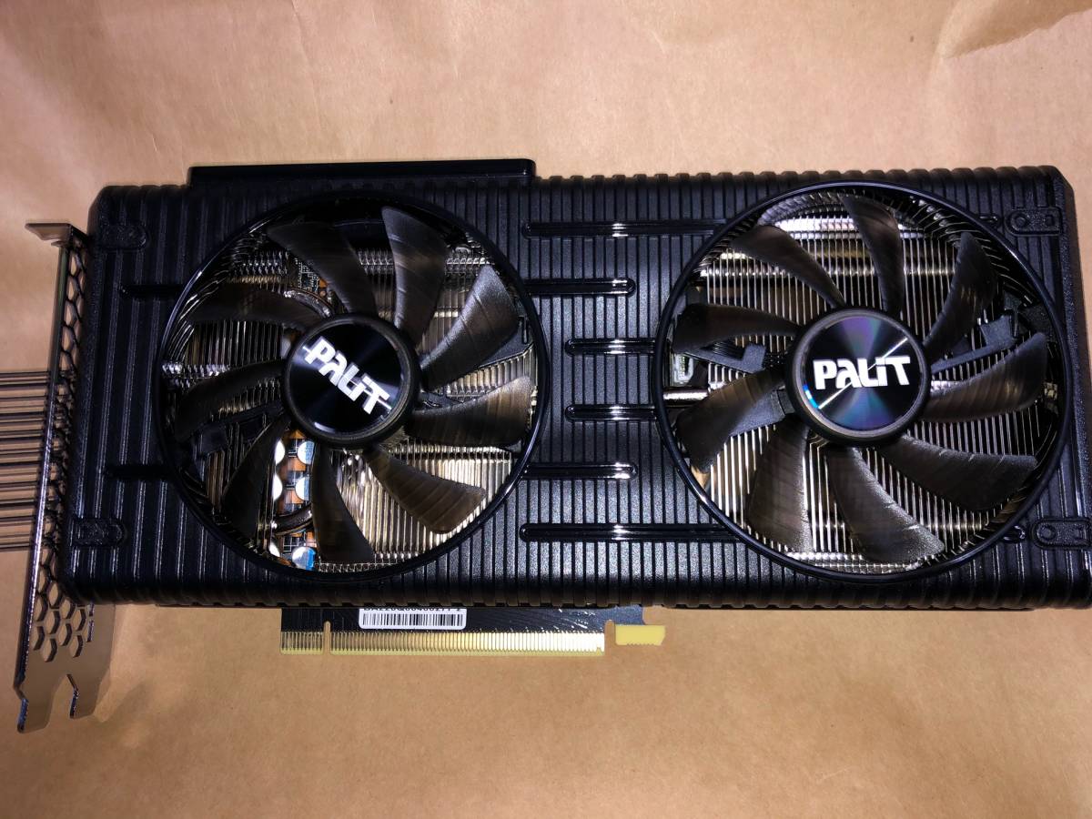 ○美品○Palit《NE6306T019P2-190AD》NVIDIA GeForce RTX 3060Ti GDDR6