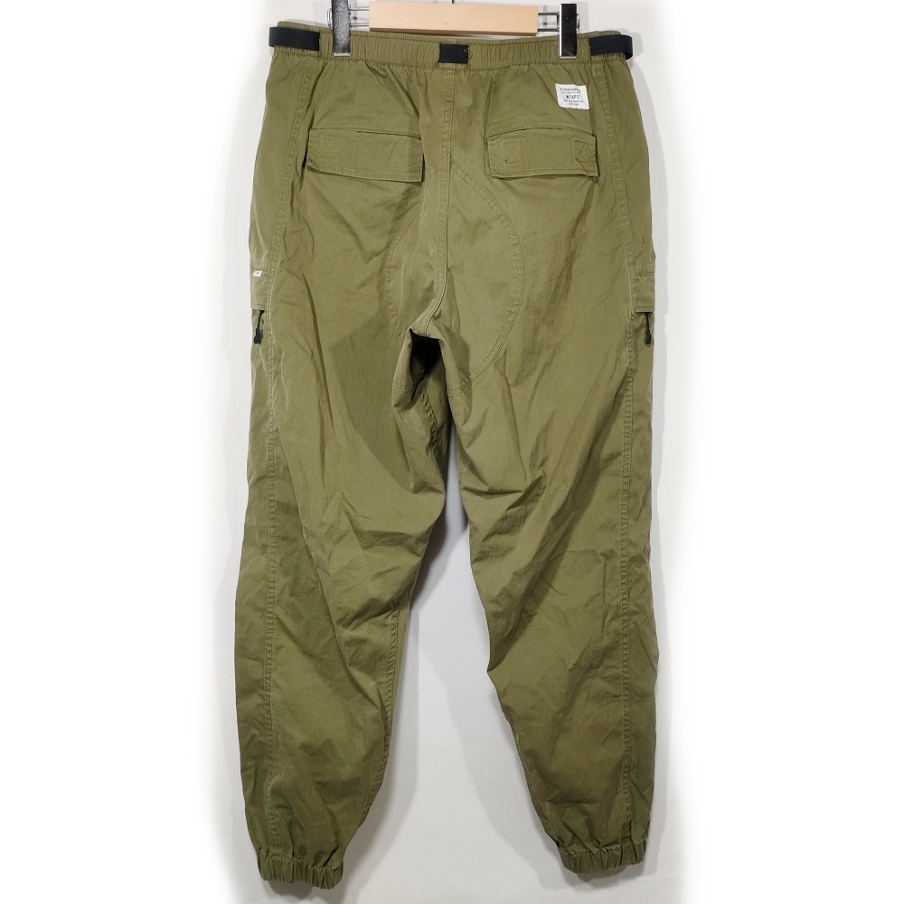  WTaps WTAPS 18SS грузовик брюки TRACKS TROUSERS. NYCO. WEATHER 181GWDT-PTM03 бегун 03 хаки б/у /KEI