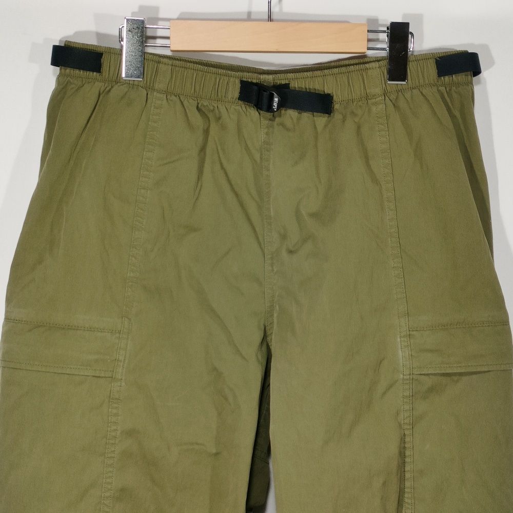  WTaps WTAPS 18SS грузовик брюки TRACKS TROUSERS. NYCO. WEATHER 181GWDT-PTM03 бегун 03 хаки б/у /KEI