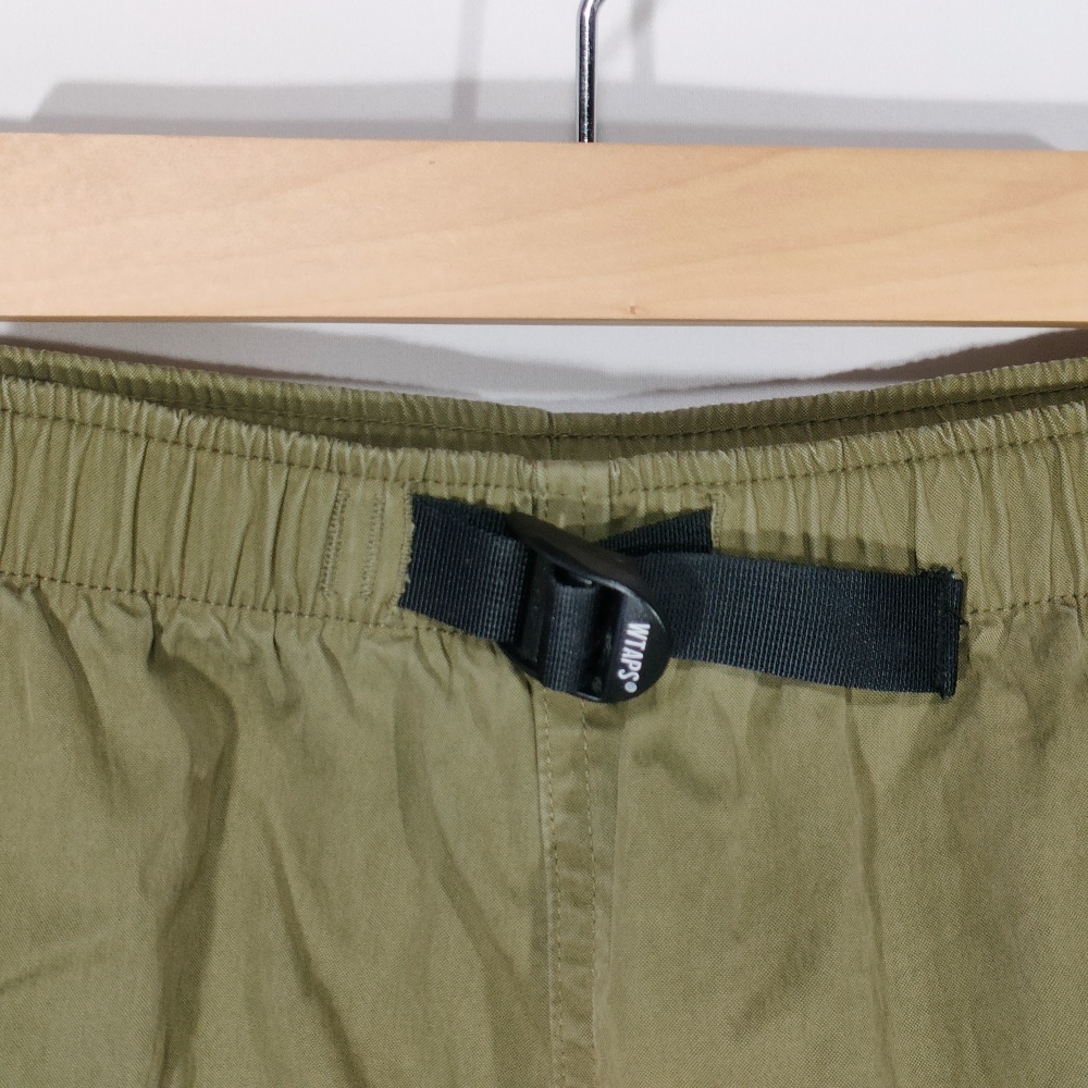  WTaps WTAPS 18SS грузовик брюки TRACKS TROUSERS. NYCO. WEATHER 181GWDT-PTM03 бегун 03 хаки б/у /KEI