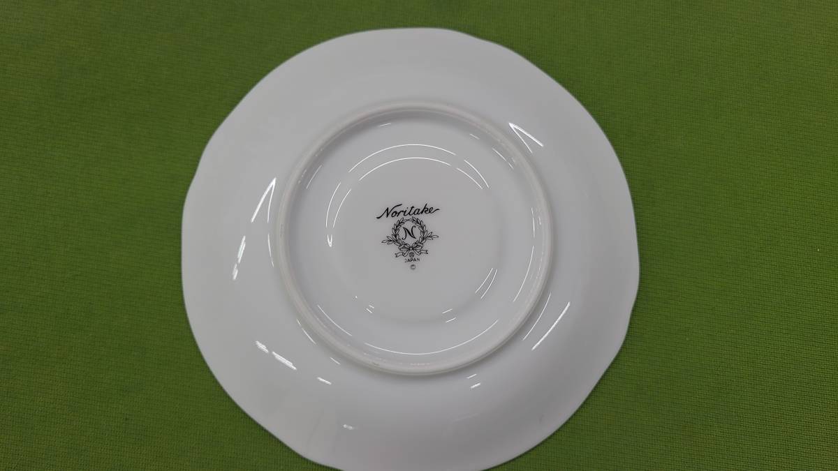 ★売切り★ノリタケ Noritake　レースウッドゴールド カップ＆ソーサー ブルー　2客　中古　No.Z_画像7