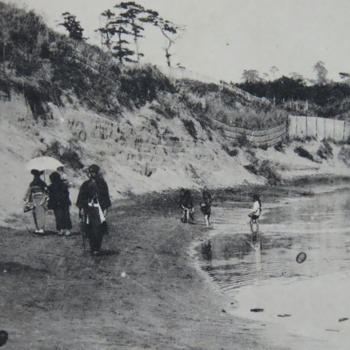 【絵葉書0480】神奈川 鎌倉 由井ヶ浜川口の景 由比ヶ浜 / 戦前絵はがき 古写真 郷土資料の画像2