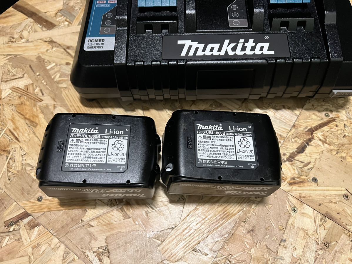 マキタ 2口急速充電器 DC18RD BL1860B 2個セット|PayPayフリマ