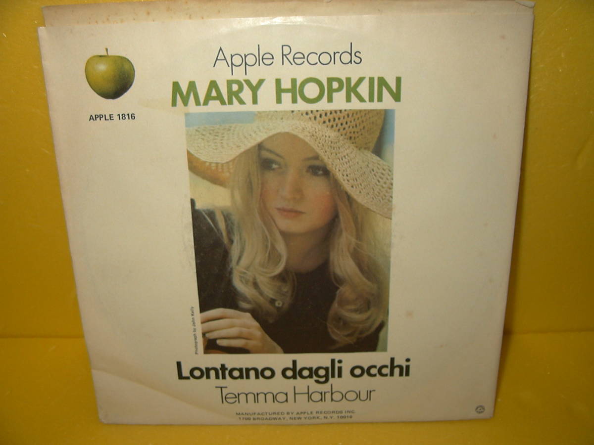 【EPレコード/US盤】MARY HOPKIN「TEMMA HARBOUR/LONTANO DAGLI OCCHI」_画像2