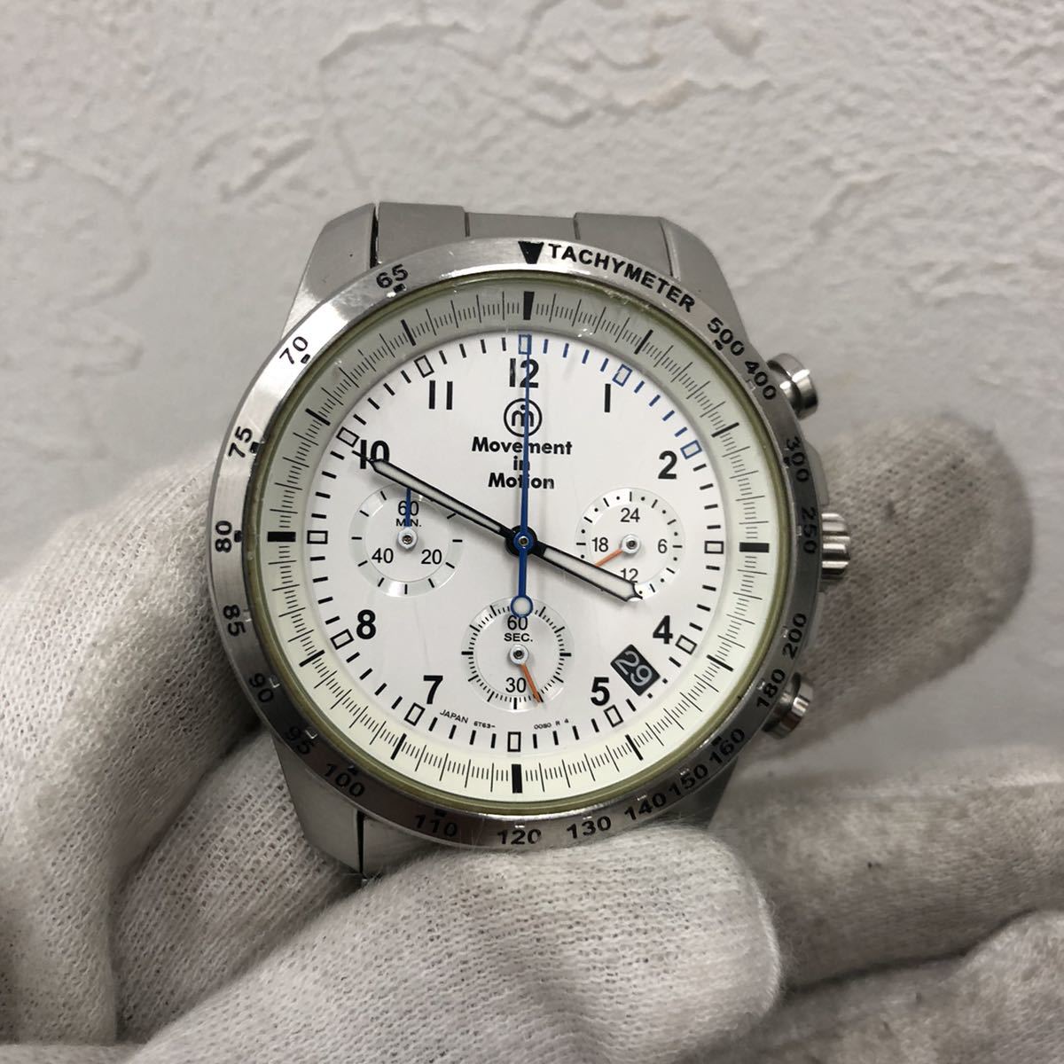 注文割引 in 【画面傷あり】movement motion 6T63-00L0 ステンレス