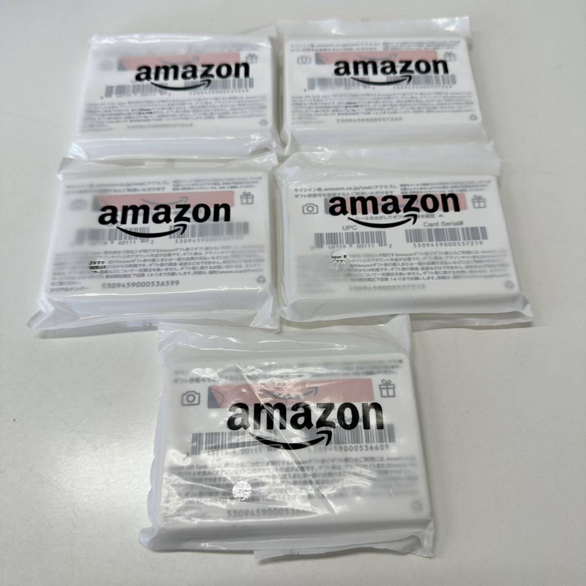 【TF0125】未使用品 Amazon アマゾン ギフト券 1,000円x50枚 額面50,000円分 マルチパック カードタイプ プリペイドカード