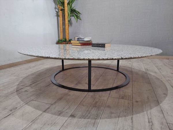 世界的に アルフレックス Alfrex 超美品 UVI 丸 ラウンドテーブル センターテーブル ルナパール 御影石天板 約50万円 ウヴィコーヒーテーブル アルフレックス