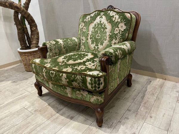 Yahoo!オークション - 美品 豪華絢爛 カリモク家具 金華山織 最高級1人
