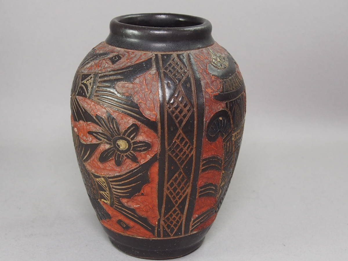 琉球古典焼エジプト紋45cm-