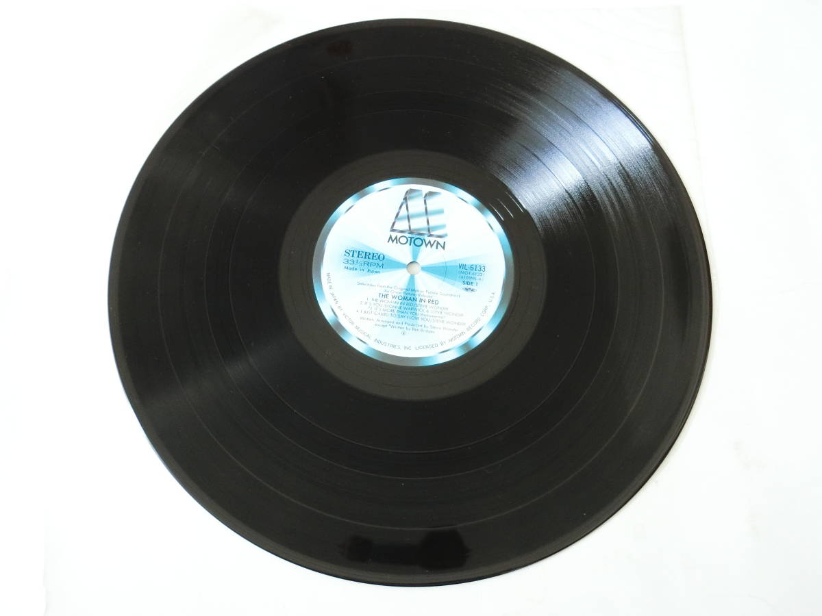 ウーマン・イン・レッド LPレコード オリジナル・サウンドトラック サントラ スティービー・ワンダー ライナー欠_画像4