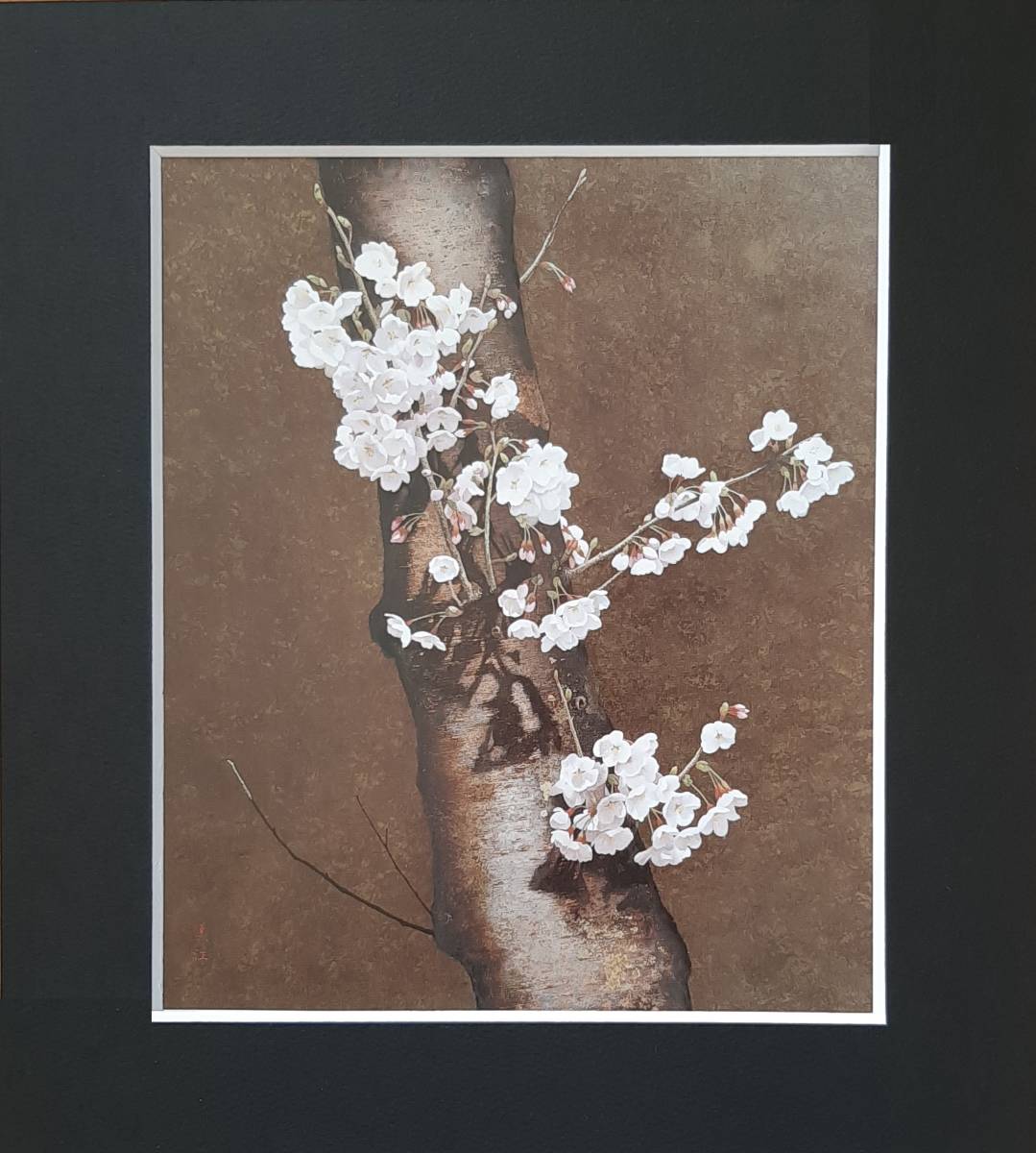  river . beautiful .,[ Sakura flower ], rare book of paintings in print. frame ., four season, scenery, popular work, order mat attaching * made in Japan new goods amount entering, free shipping 