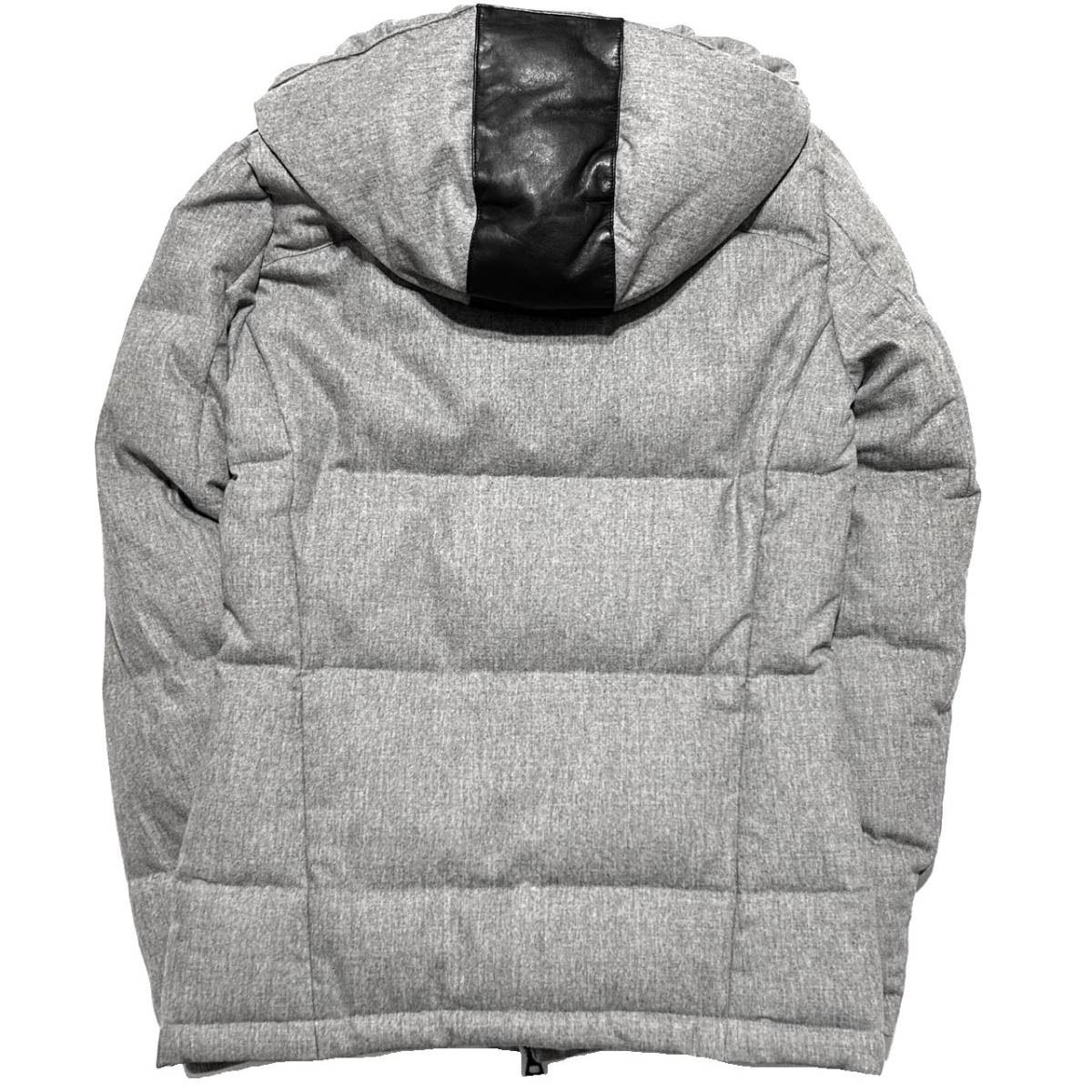 定価10万 wjk HEAVY WOOL POPLIN SEPARATE HOOD DOWN JACKET Sサイズ ヘビーウールポプリンフード付ダウンジャケット モンクレール wjk