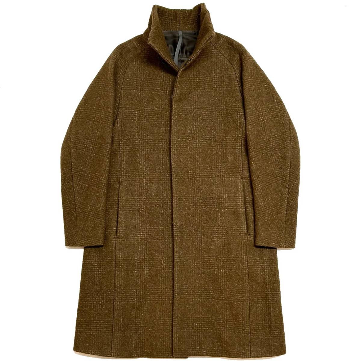 【美品】定価10万 アタッチメント カズユキクマガイ カシミアコート 19AW 19AW 定価10万 KAZUYUKI KUMAGAI ATTACHMENT W/Ap/Heグレン