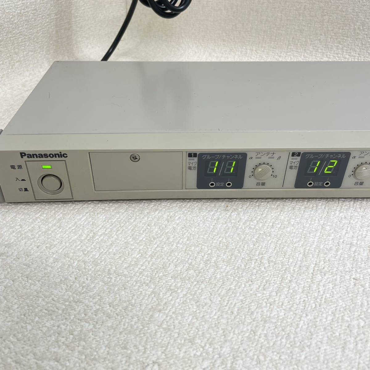 Y5)PanasonicパナソニックWX-4040ダイバシティワイヤレス受信機-