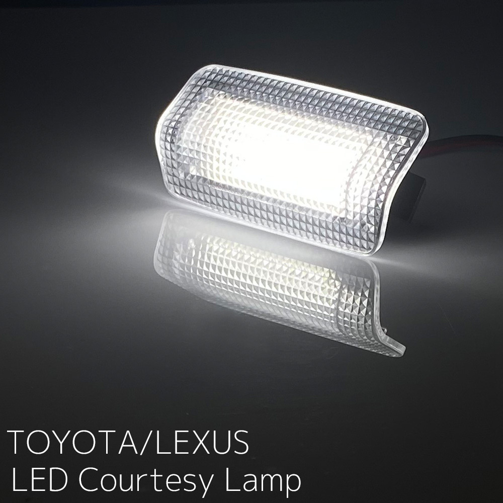 クラウン 210系 21クラウン LEDカーテシーランプ ホワイト 左右2個セット ドアカーテシ フットランプ トヨタ TOYOTA_画像2