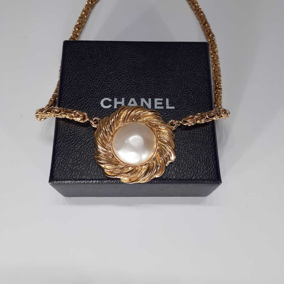 【1円～】CHANEL　シャネル　ネックレス　パール×ゴールド　アクセサリー　ヴィンテージ_画像6