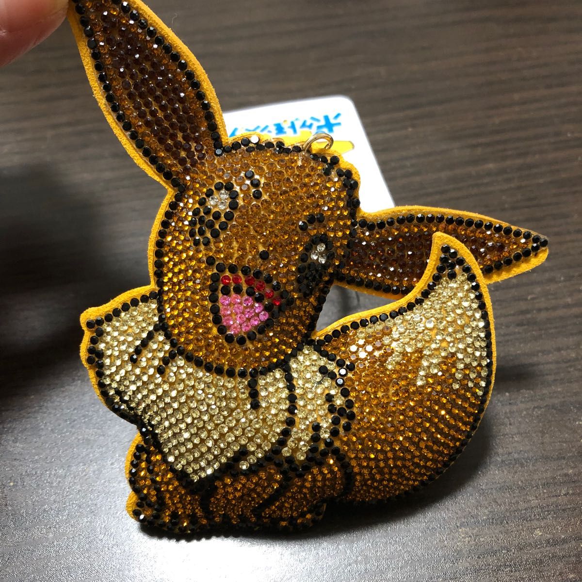 イーブイストラップ.イーブイキーホルダー.イーブイフィギュア.ラインストーンストラップ.ポケモンストラップ.ポケモンキーホルダー