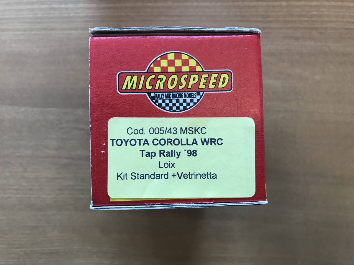 税込】 WRC トヨタ・カローラ 【ライトポッド仕様】 MICROSPEED 1/43