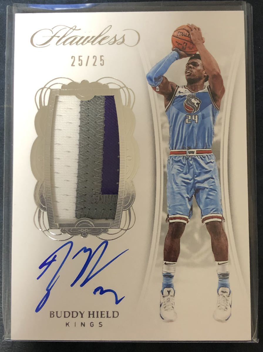 【Buddy Hield】2017-18 Panini Flawless Vertical Patch Autographs 25/25の画像1