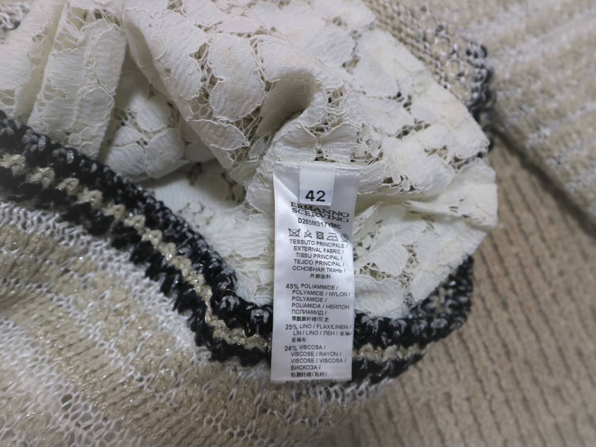 美品 ERMANNO SCERVINO エルマンノ シェルビーノ◇僅かにラメ ニット