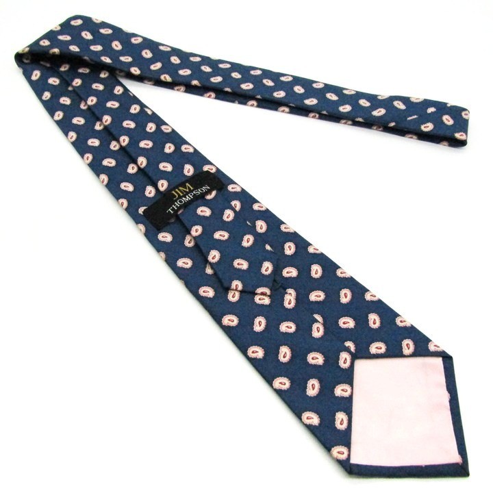 Jim Thompson fine pattern pattern peiz Lee pattern silk brand necktie men's navy series JIM THOMPSON