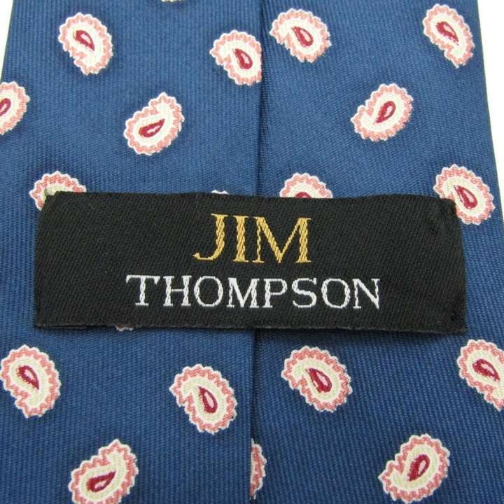  Jim Thompson fine pattern pattern peiz Lee pattern silk brand necktie men's navy series JIM THOMPSON