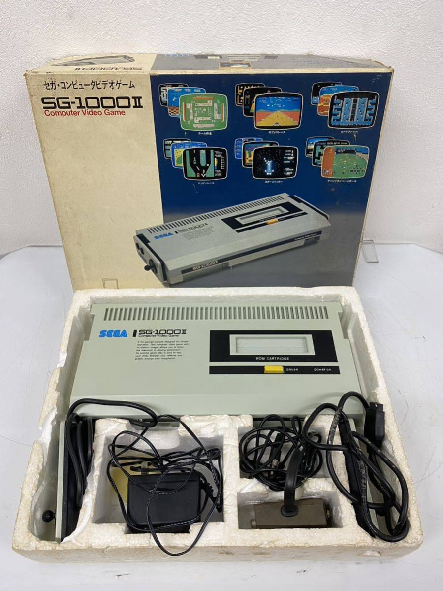 セガ SG-1000II 2 コンピュータービデオゲーム ジョイパッド + ACケーブル付 箱付き の画像1